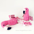 High Quality Dog Chew Plush Toy Flamingo